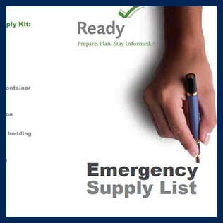 Image for Emergency Supply List Ready