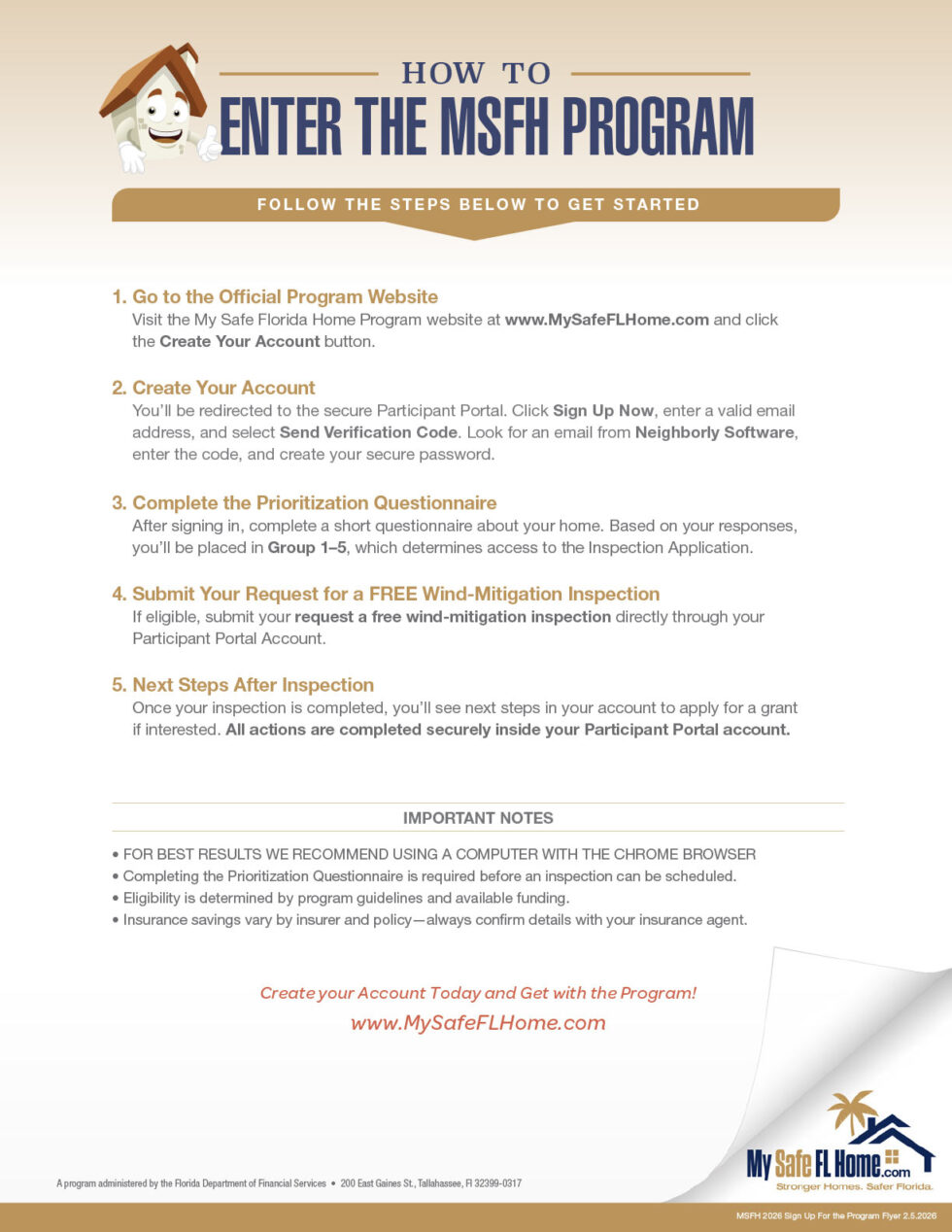 My Safe Log In Grants & Inspections Available - Helping Florida GET READIER for ...